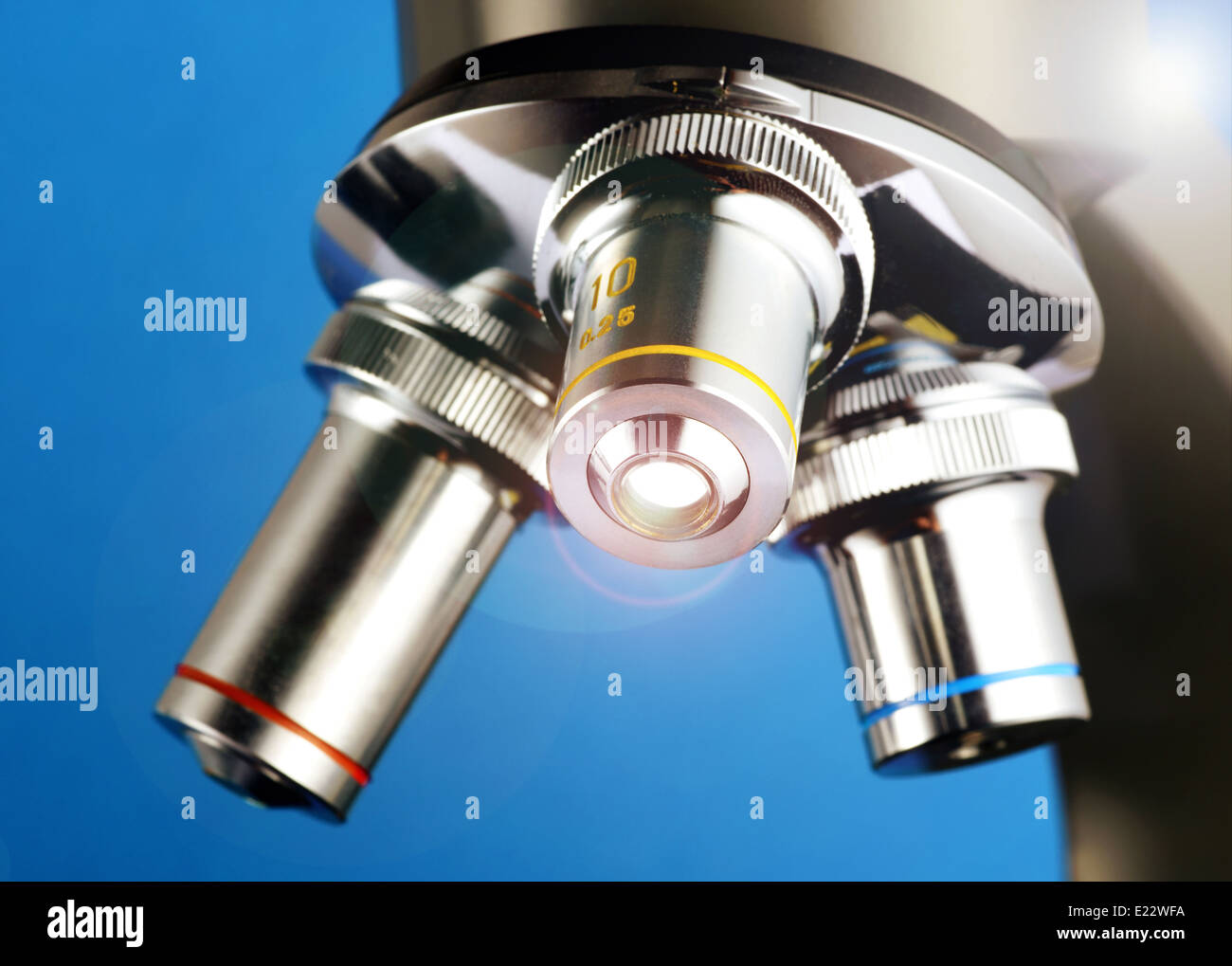 Laboratory microscope Stock Photo