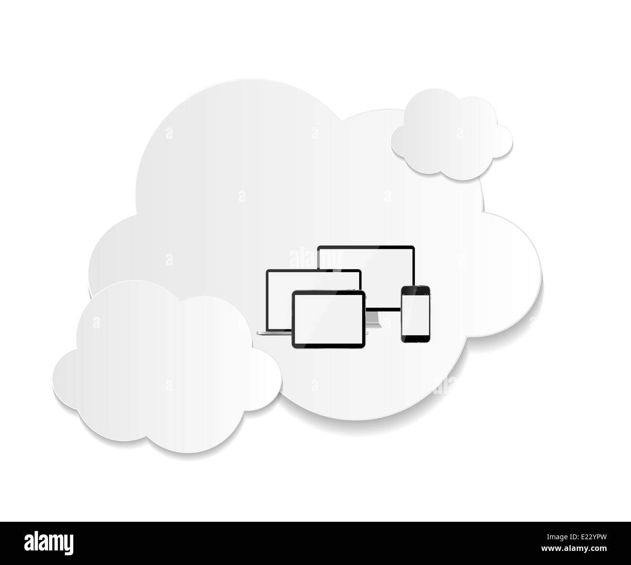 Cloud Computing Business Concept Vector Illustration Stock Photo - Alamy