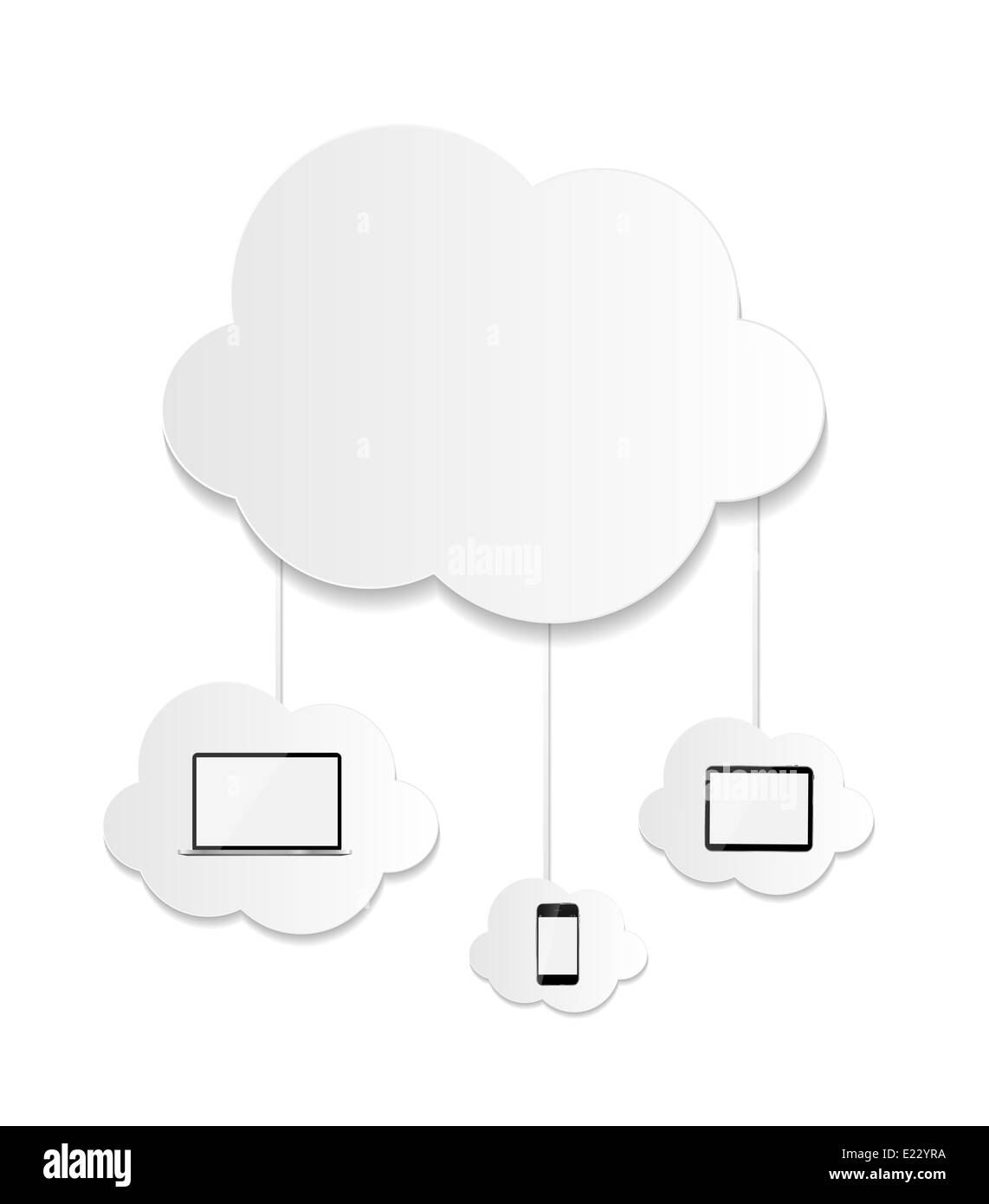 Cloud Computing Business Concept Vector Illustration Stock Photo - Alamy