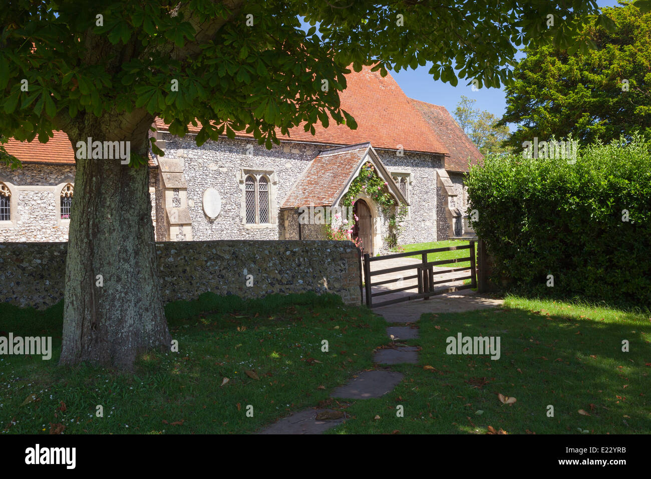St. Simon and St. Jude Church at East Dean in East Sussex, England, UK Stock Photo