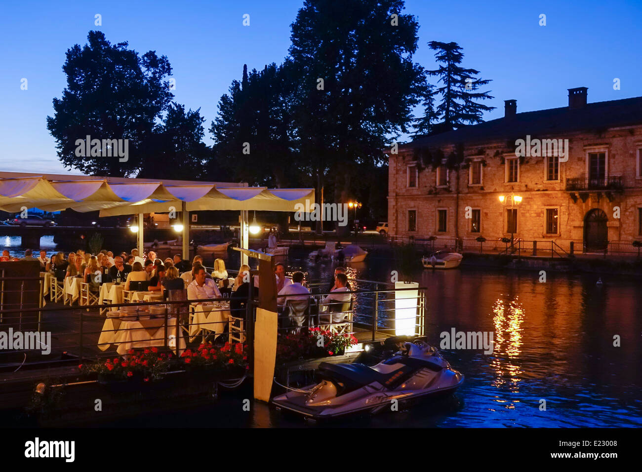 Peschiera on Lake Garda, Veneto, Italy, Europe Stock Photo