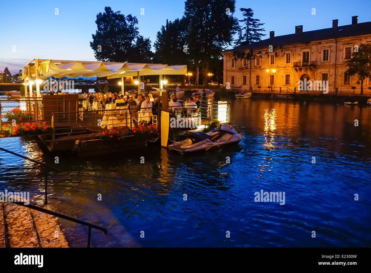 Peschiera on Lake Garda, Veneto, Italy, Europe Stock Photo