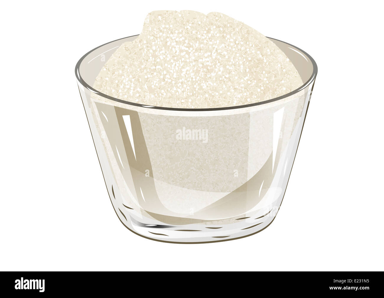 bowl of sugar Stock Photo Alamy