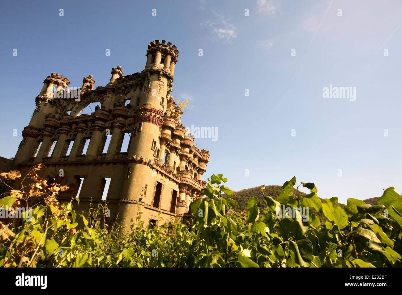 Sun Drenched View Of The Bannerman Island Castle Armory Pollepel
