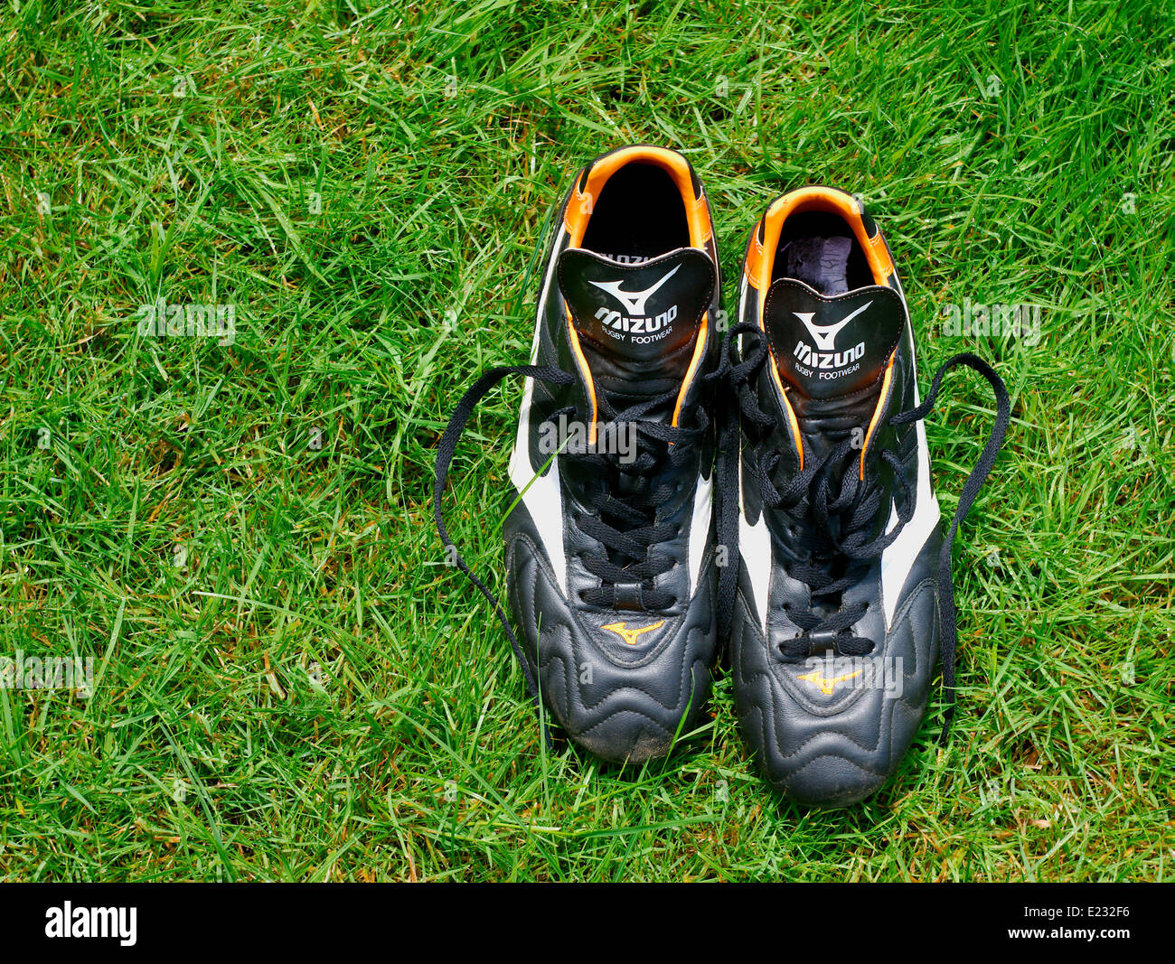 Rugby boots Stock Photo