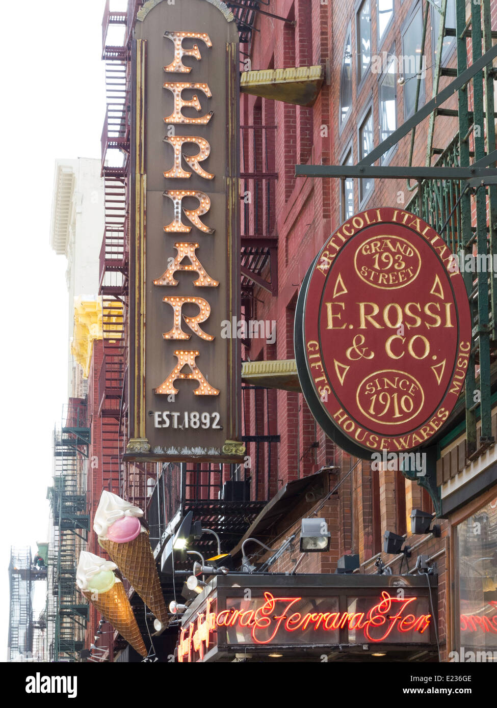 Ferrara, Little Italy, NYC, USA Stock Photo - Alamy