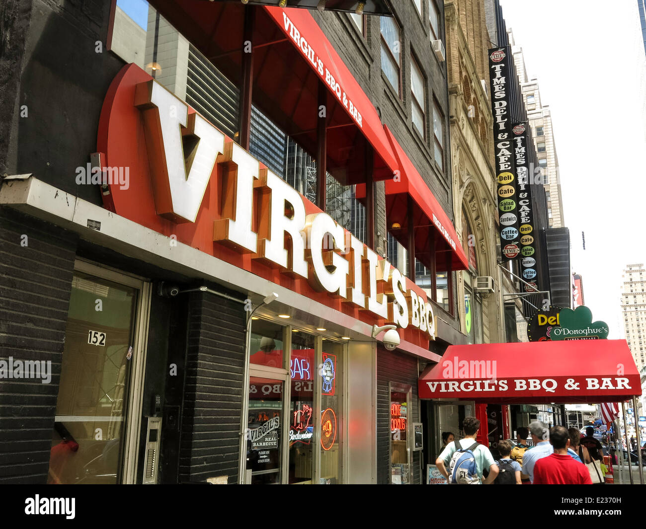 Virgil's BBQ & Bar, NYC, USA Stock Photo