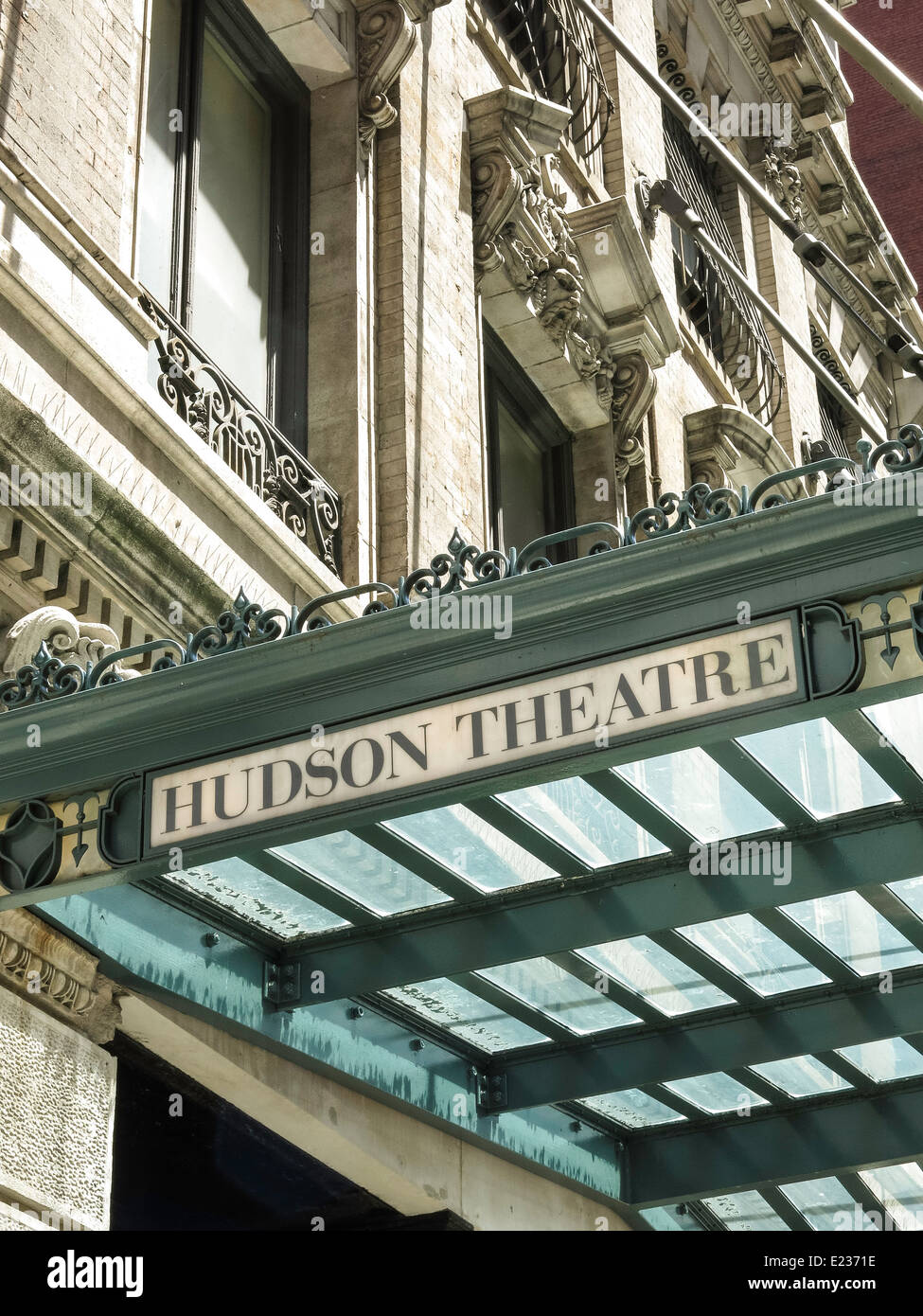 Hudson Theatre Marquee at the Millennium Broadway Hotel, NYC USA Stock
