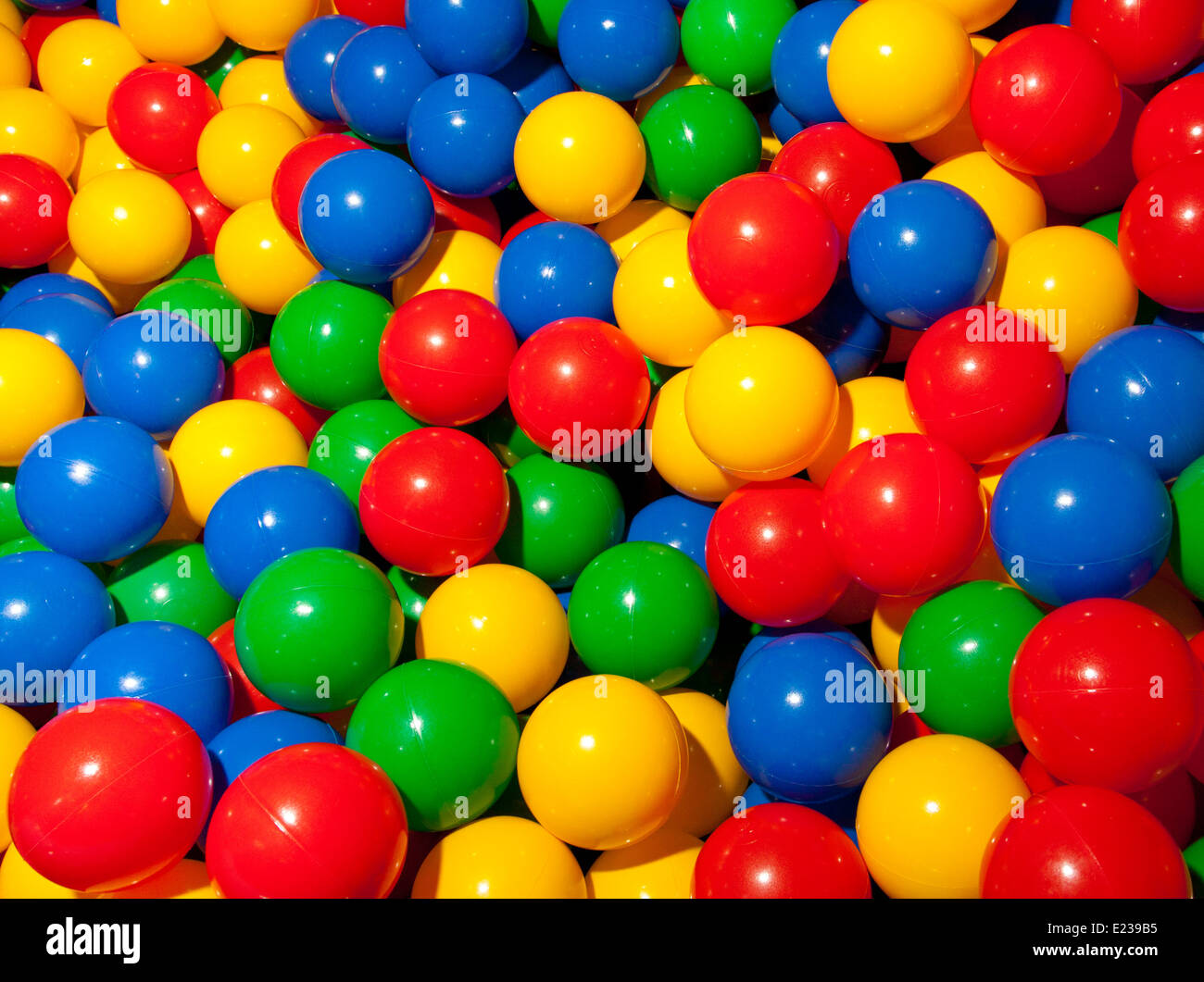 Many colorful plastic balls Stock Photo Alamy