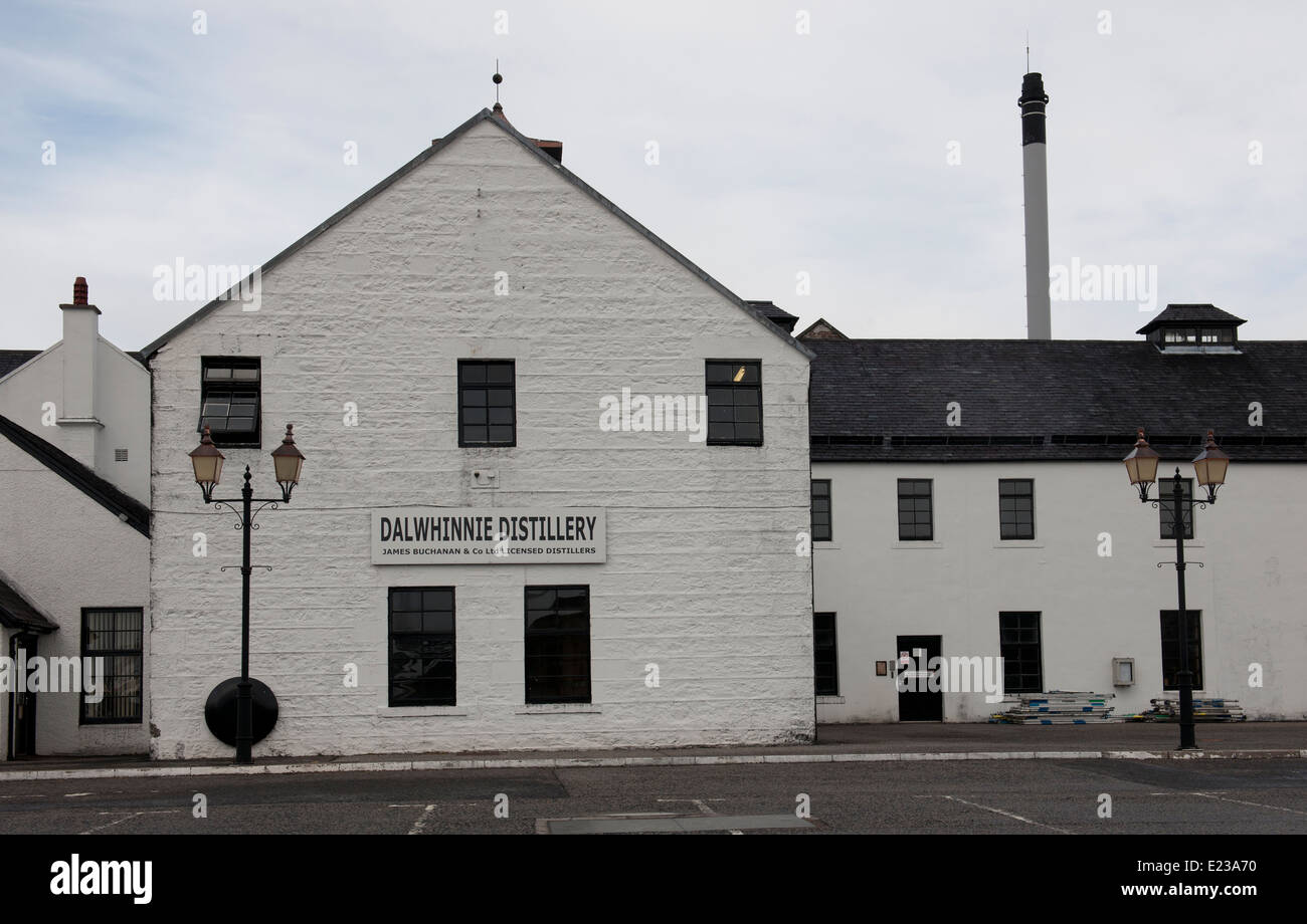 Dalwhinnie Whisky Distillery, near Newtonmore, Invernesshire, Scotland. Stock Photo