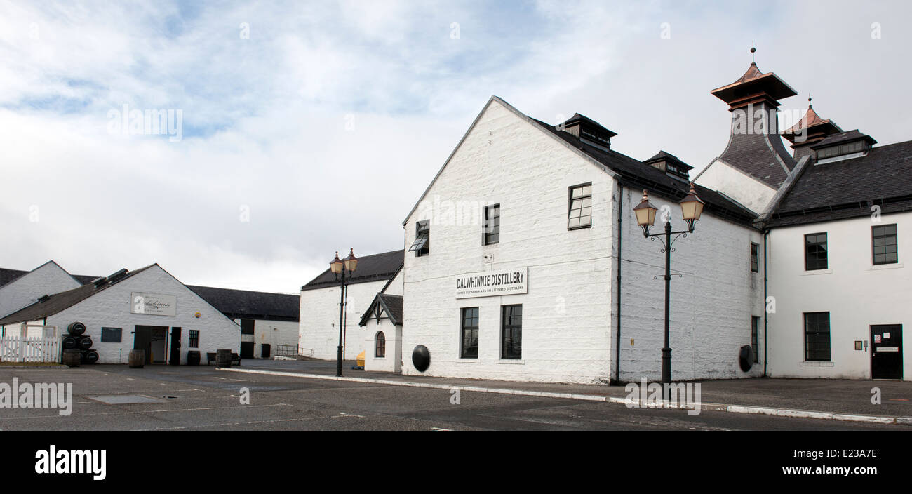 Dalwhinnie Whisky Distillery, near Newtonmore, Invernesshire, Scotland. Stock Photo