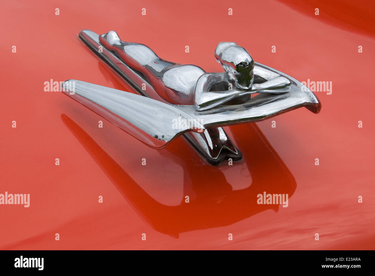 Vintage Car Hood Ornament of a Naked lady Stock Photo - Alamy