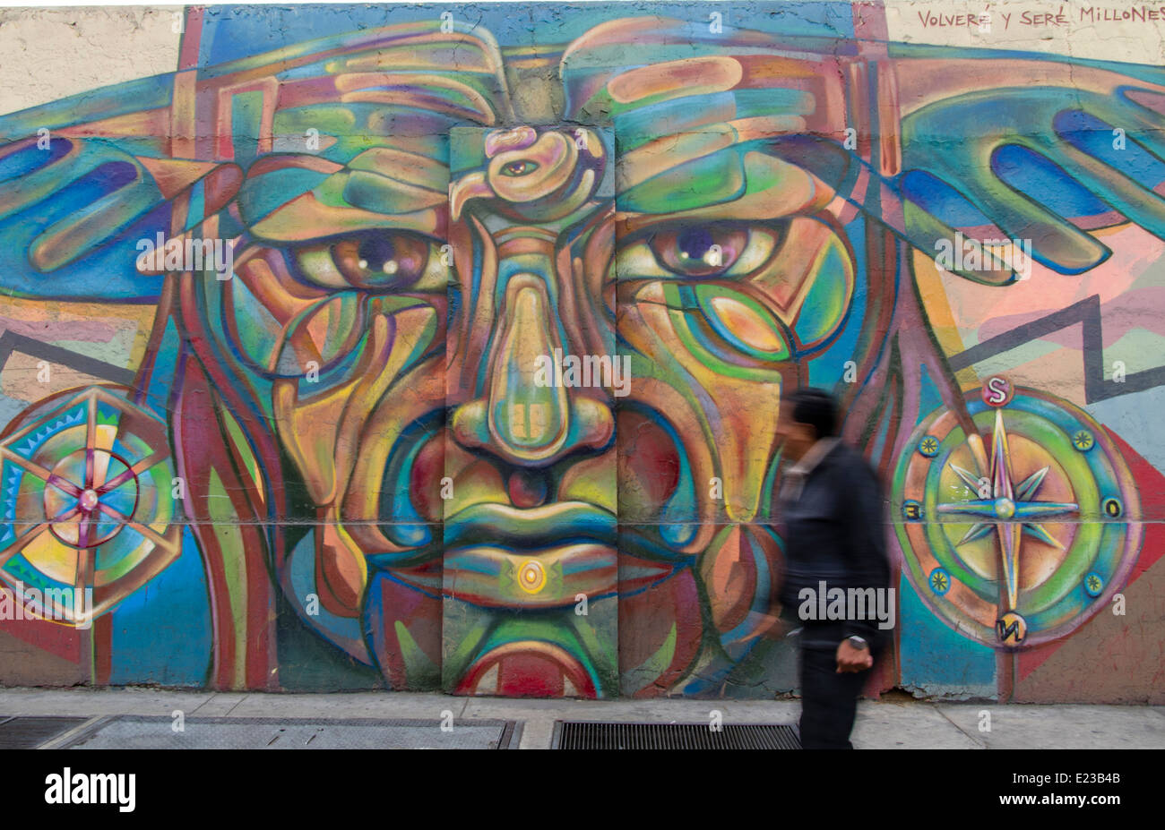 Street art in Lima ,Peru Stock Photo Alamy