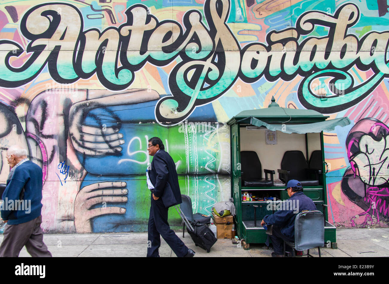 Street art in Lima ,Peru Stock Photo Alamy