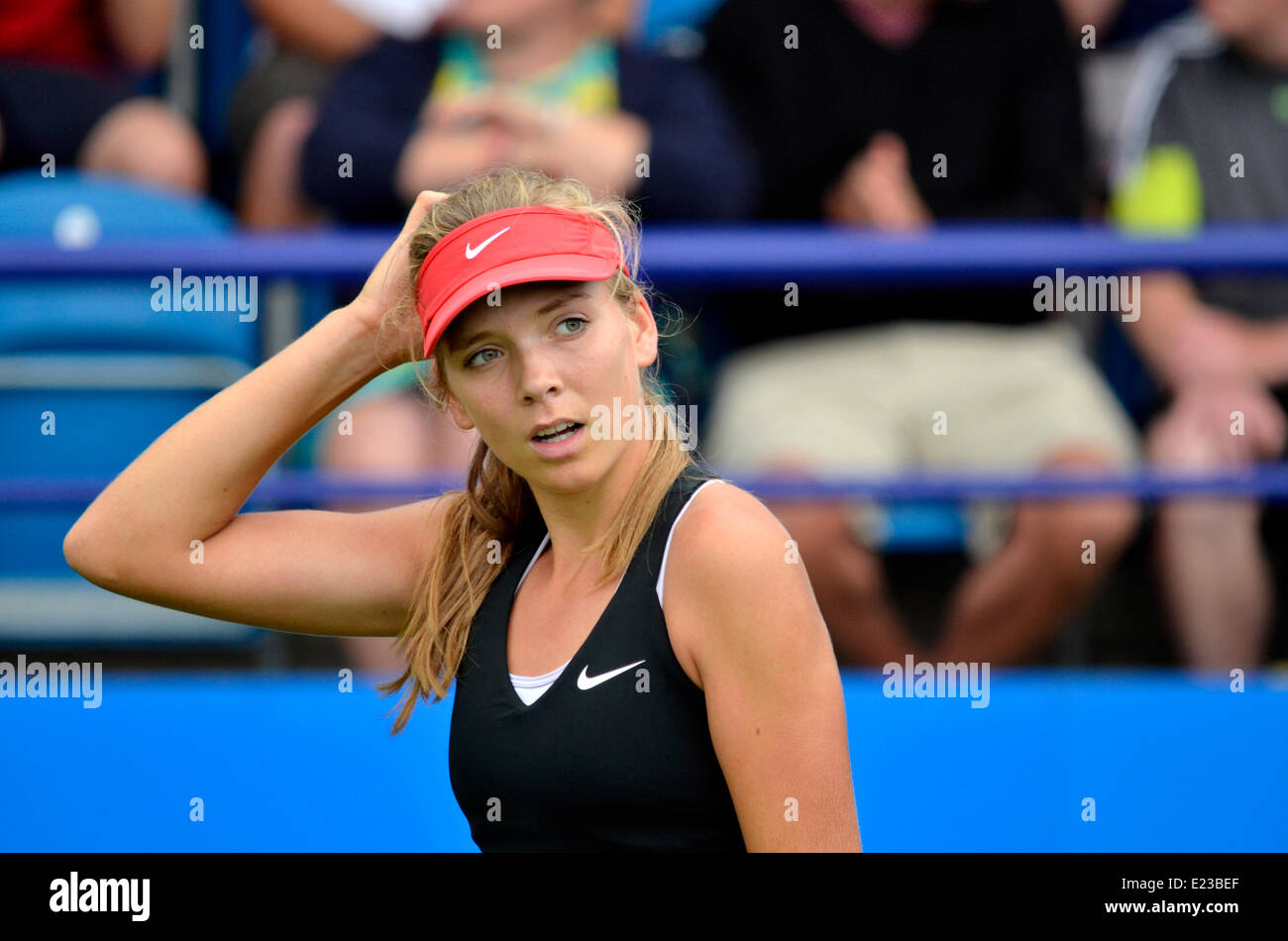 Katie Boulter (GB) at Eastbourne 2014 Stock Photo - Alamy