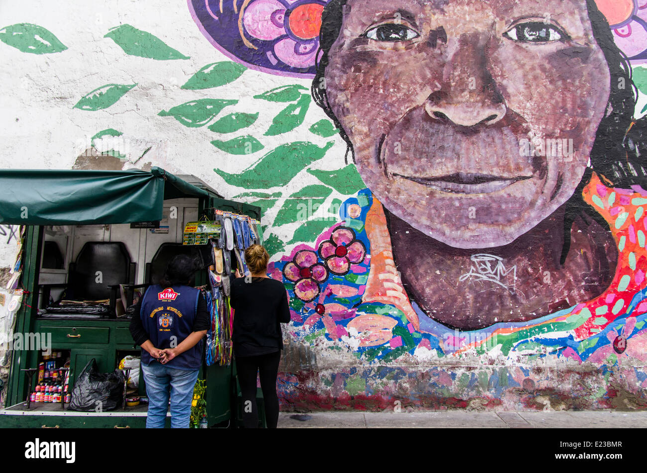 Street art in Lima ,Peru Stock Photo Alamy