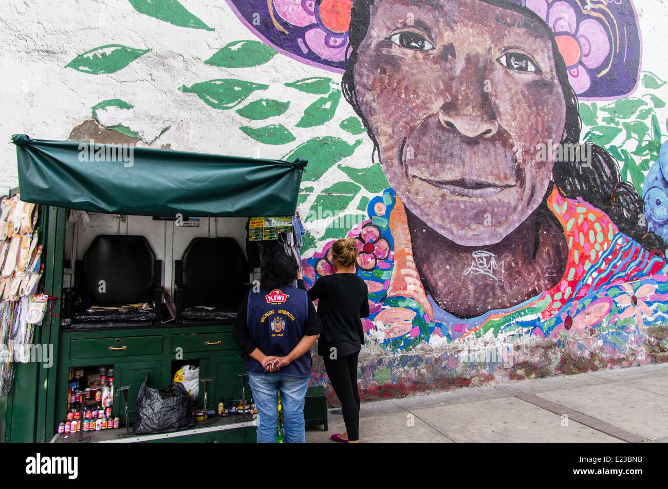 Street art in Lima ,Peru Stock Photo Alamy