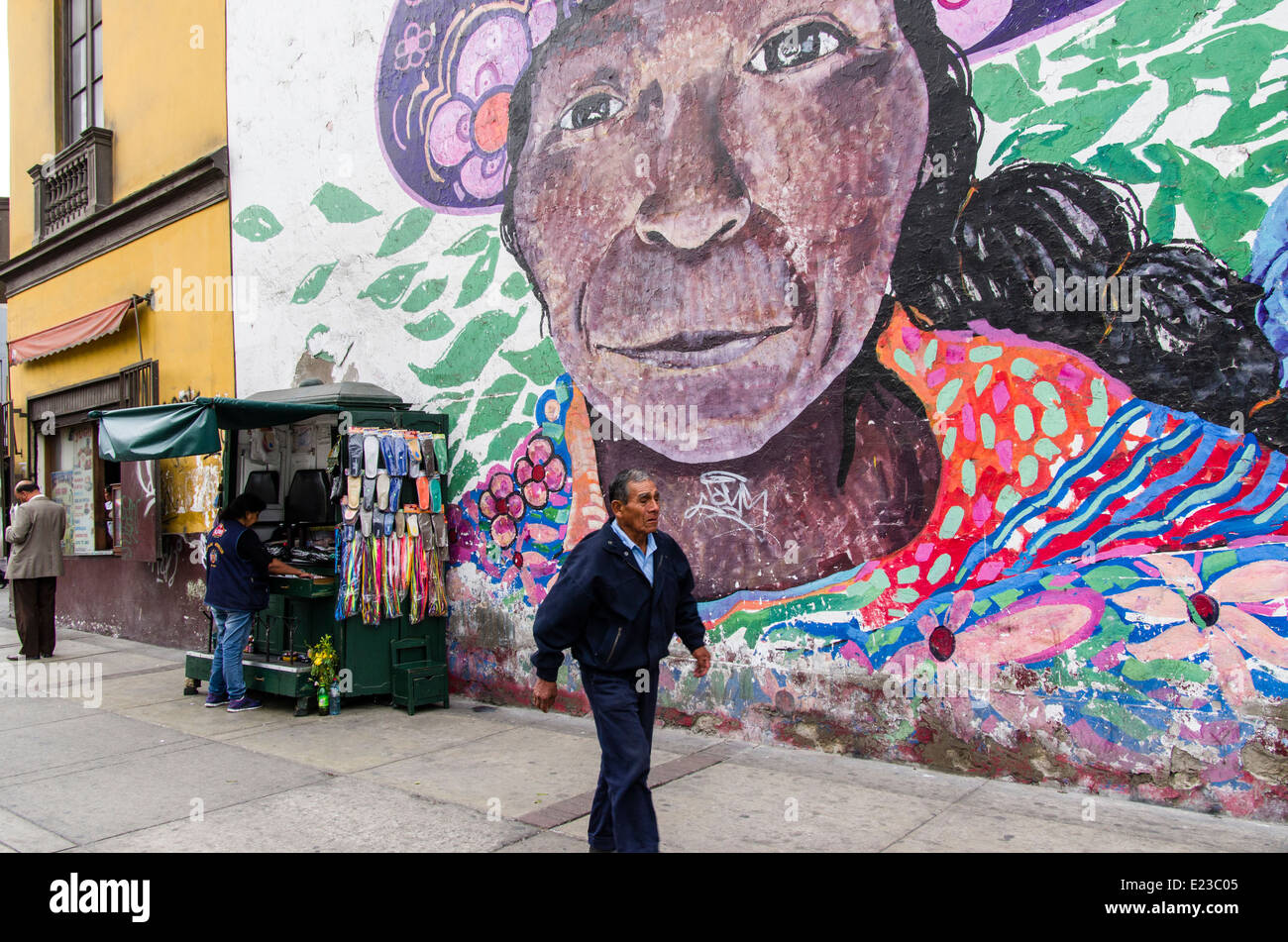 Street art in Lima ,Peru Stock Photo Alamy