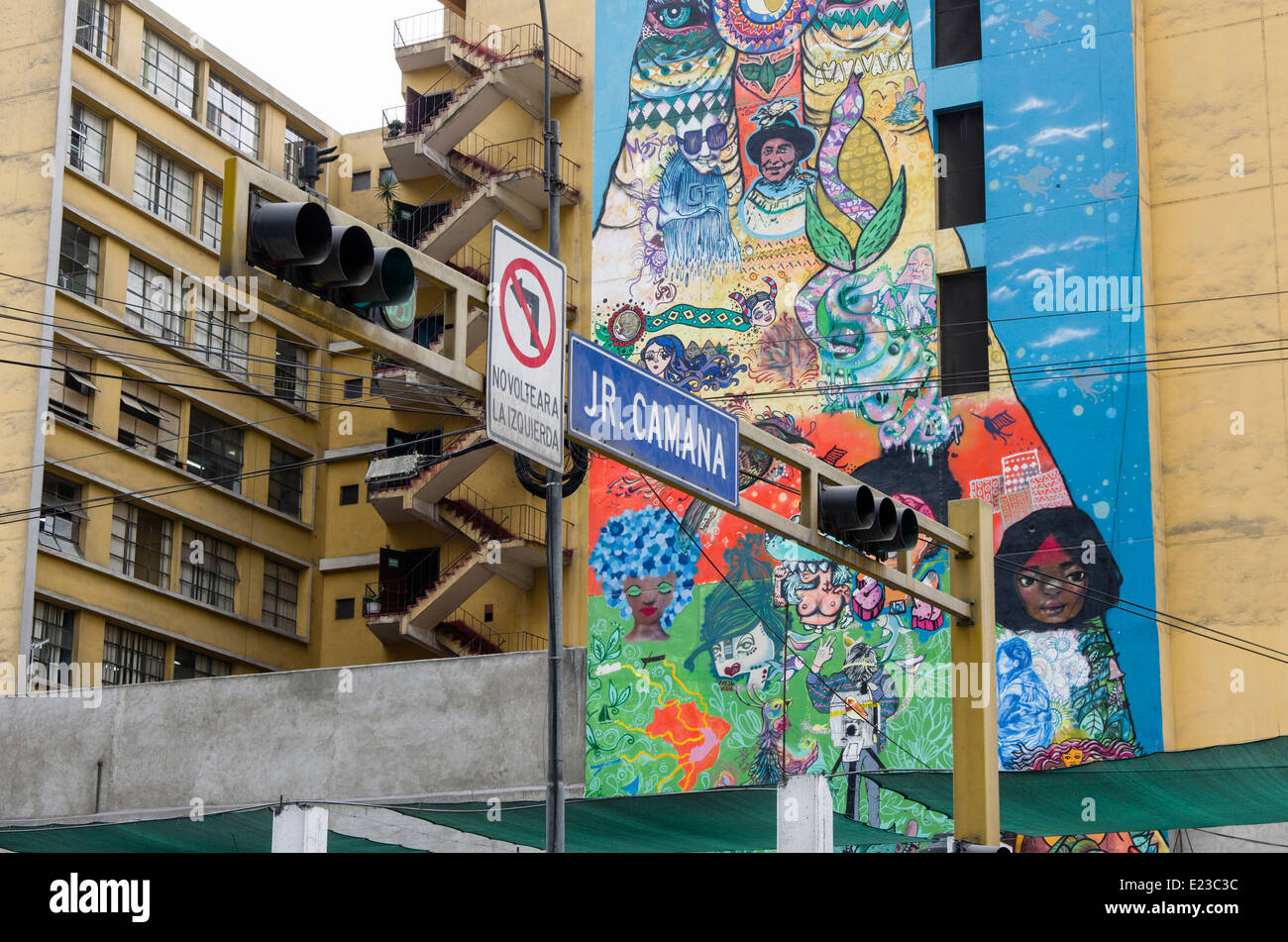 Street art in Lima ,Peru Stock Photo Alamy