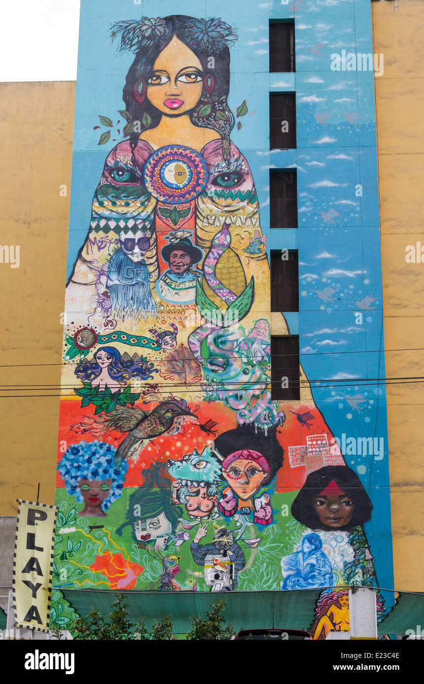 Street art in Lima ,Peru Stock Photo Alamy
