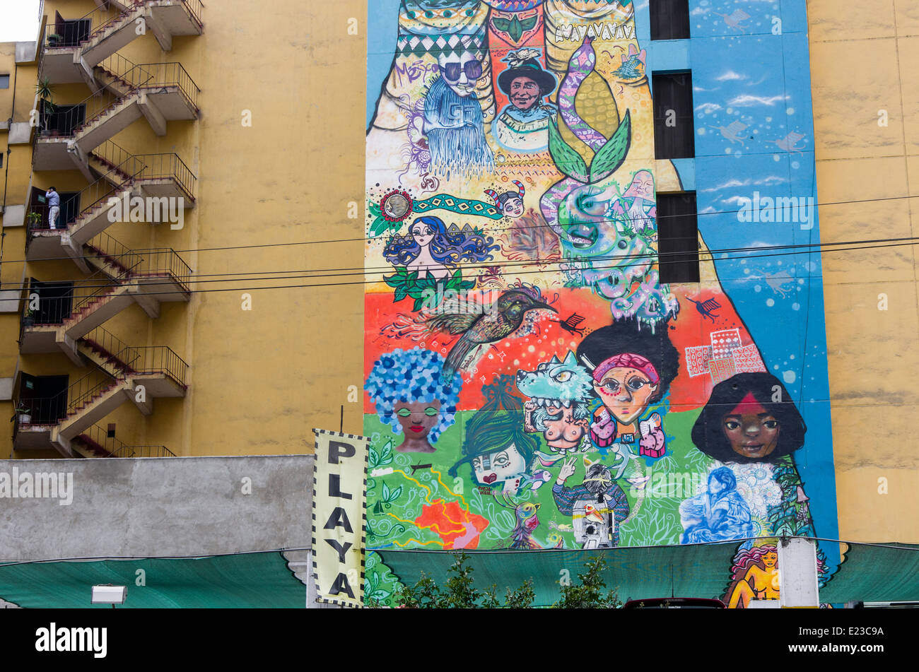 Street art in Lima ,Peru Stock Photo Alamy