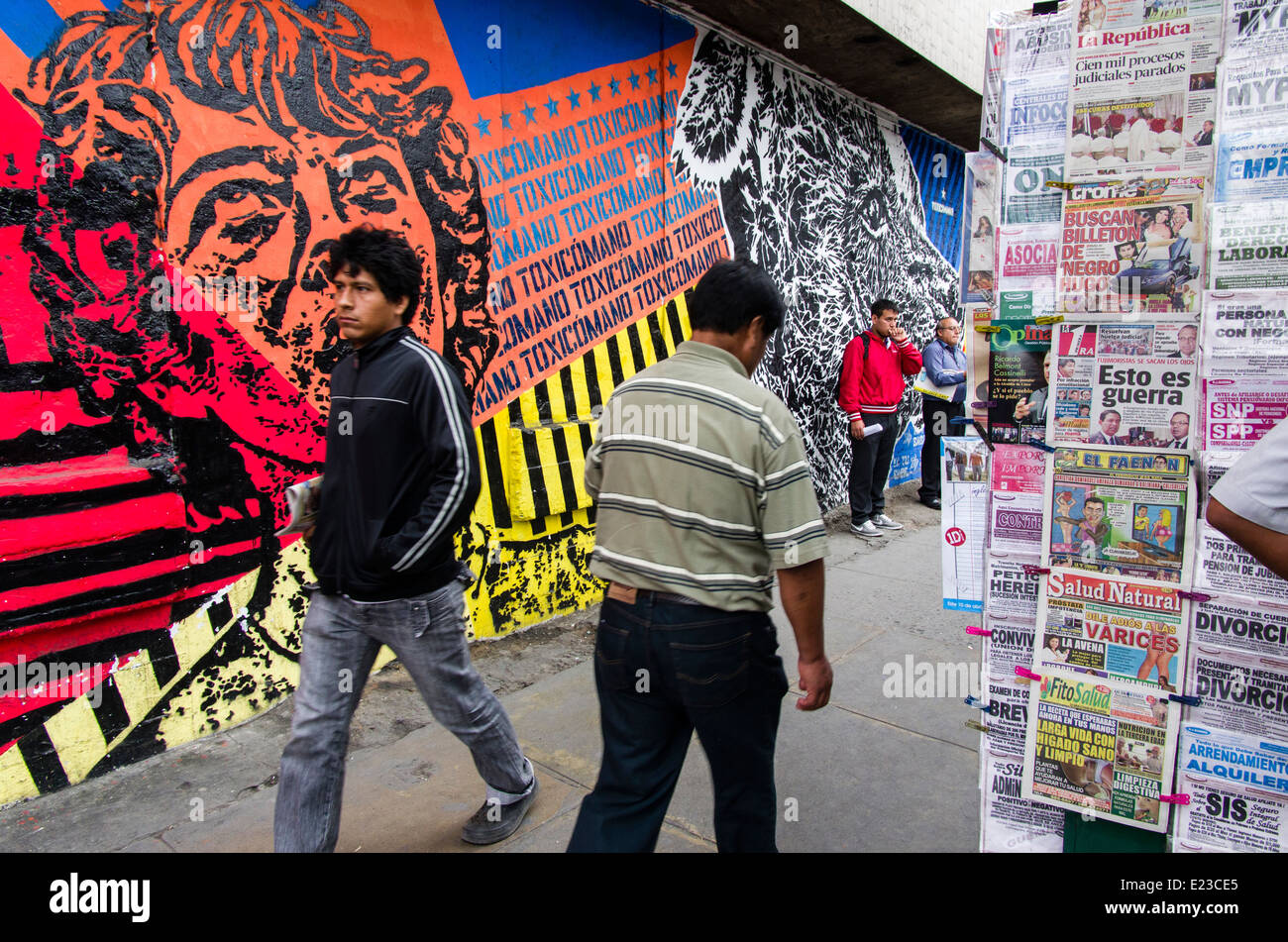 Street art in Lima ,Peru Stock Photo Alamy