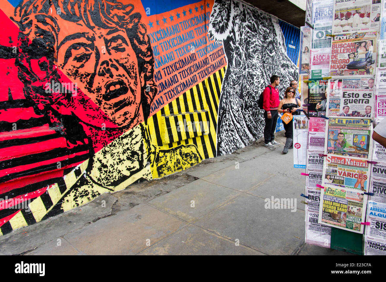 Street art in Lima ,Peru Stock Photo Alamy