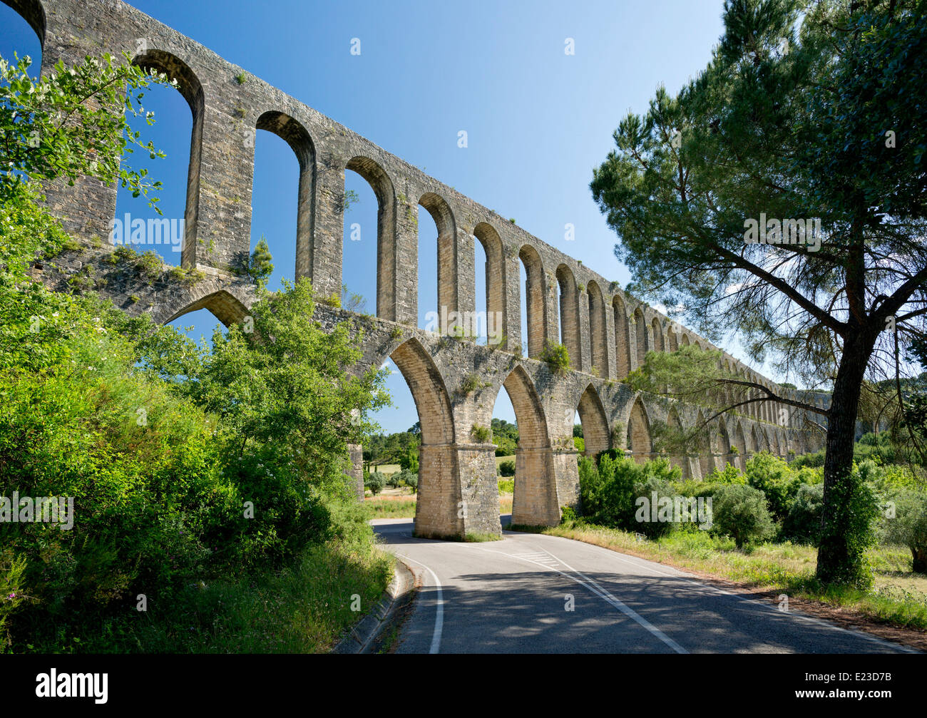 aqueduct at Tomar, Ribatejo, Central Portugal Stock Photo