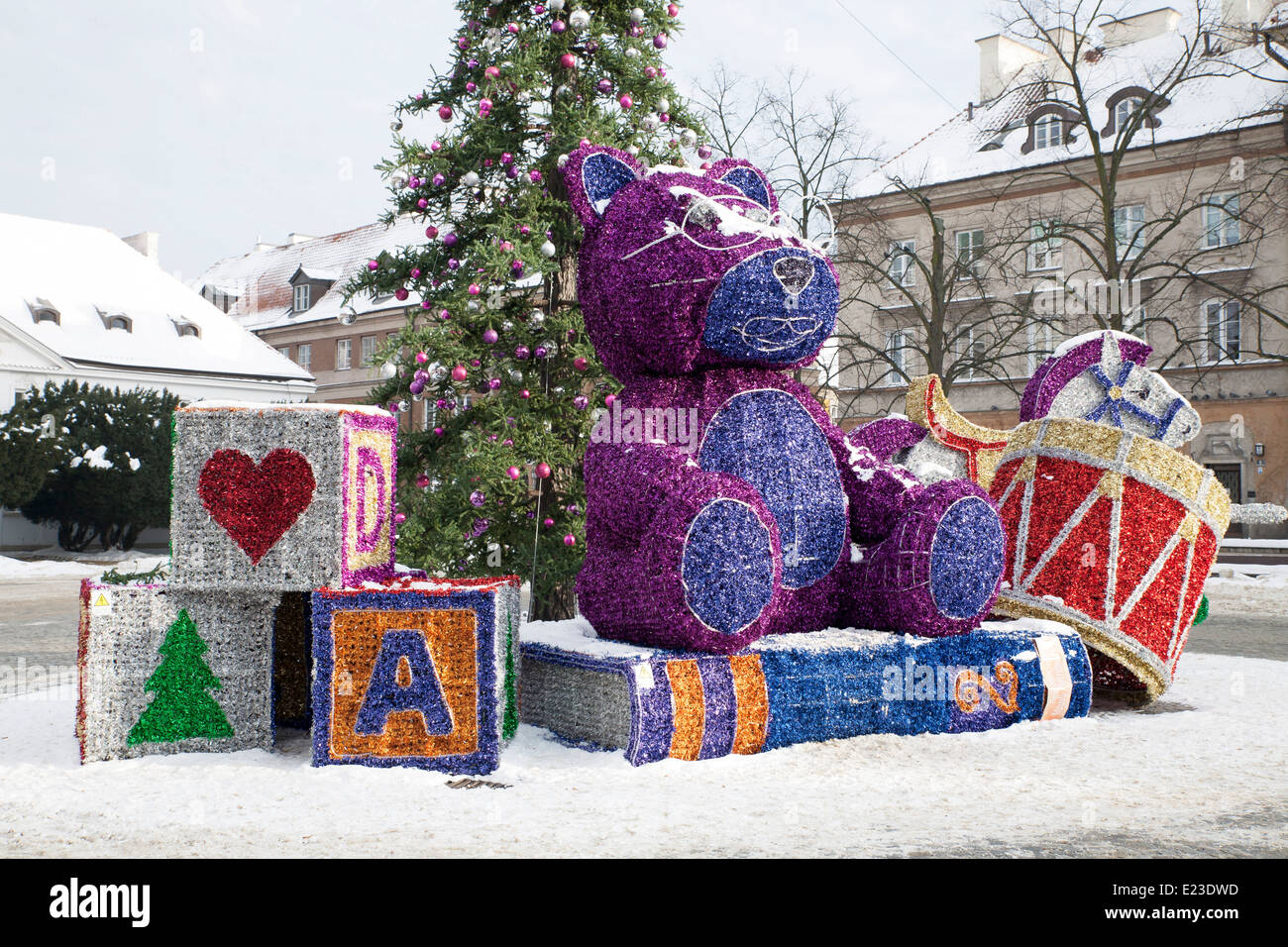 large scale exterior christmas decorations in warsaw poland stock image - Large Scale Christmas Decorations large scale exterior christmas decorations in warsaw poland stock image - Large Scale Christmas Decorations