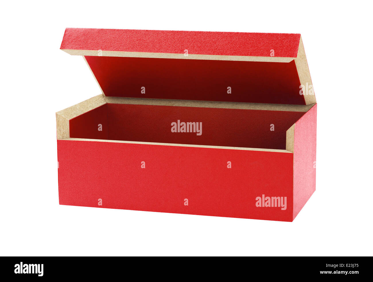 Red Gift Box On White background Stock Photo