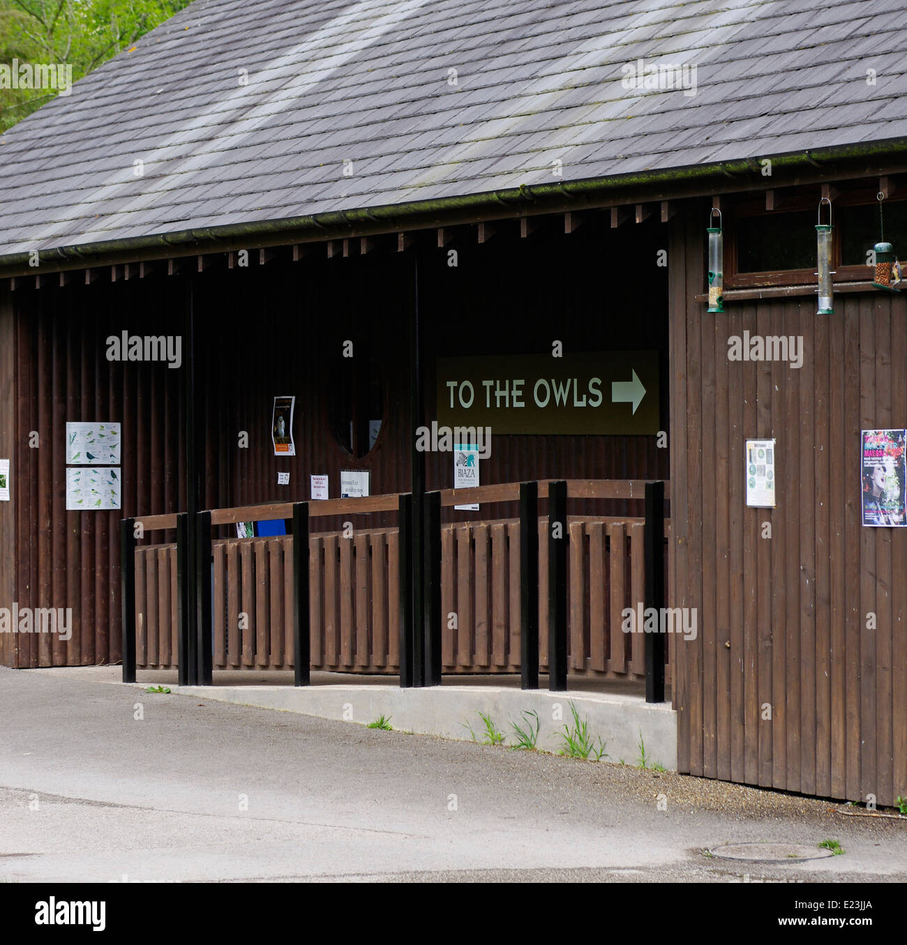 World Owl Trust Centre, Muncaster Castle Grounds, Eskdale, Lake Distirct, Cumbria, England, UK Stock Photo