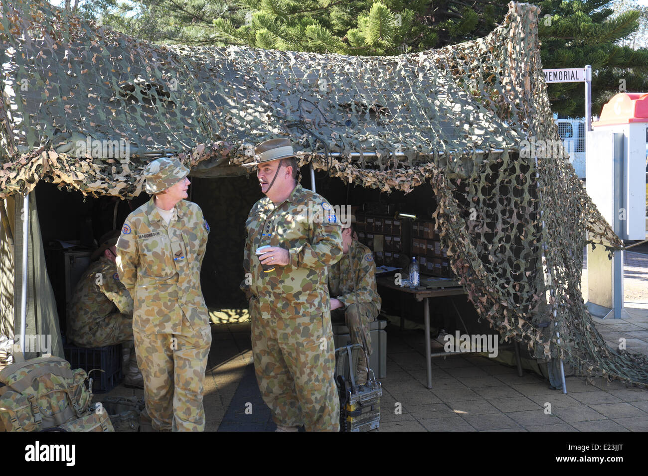 Australian army personnel at a sydney military tattoo,sydney,australia Stock Photo
