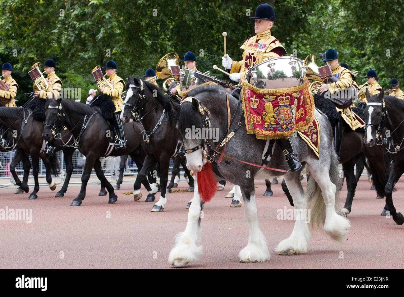 Mounted band of the Household Cavalry at Trooping the Color Mercury