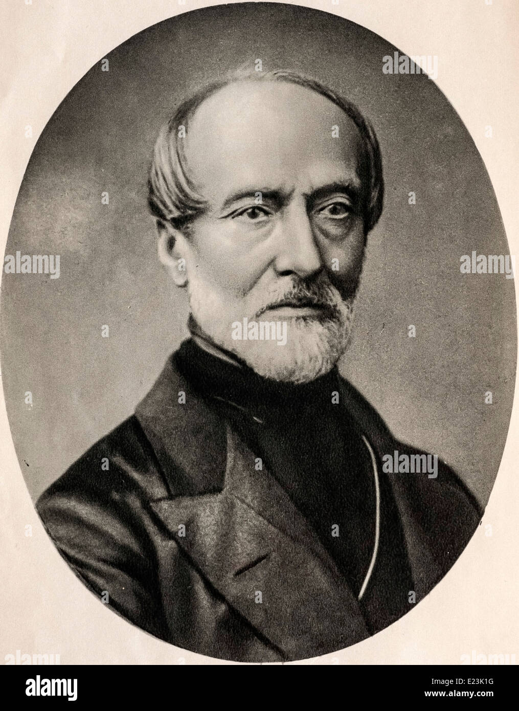 Giuseppe Mazzini in 1860 Stock Photo