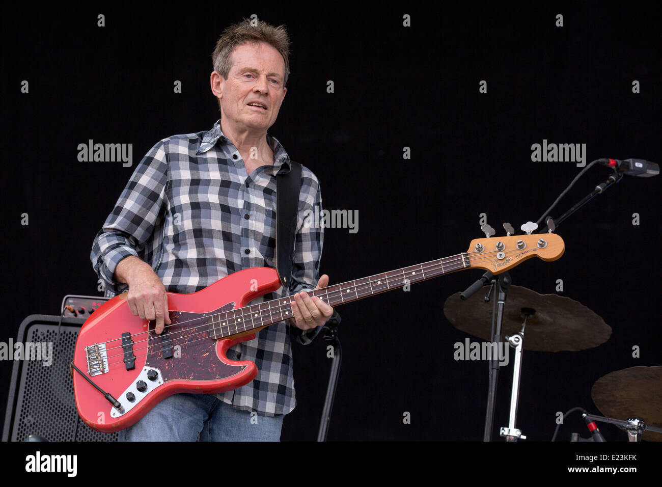 Manchester, Tennessee, USA. 14th June, 2014. Bassist JOHN PAUL JONES performs with Seasick Steve at the 2014 Bonnaroo Music and Arts Festival in Manchester, Tennessee Credit:  Daniel DeSlover/ZUMAPRESS.com/Alamy Live News Stock Photo