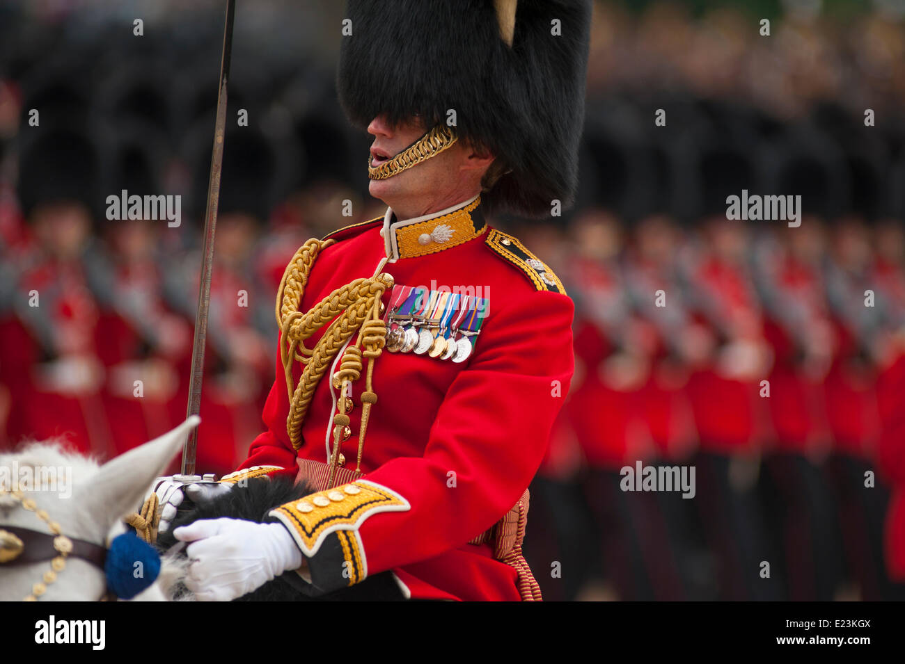 Horse Guards Parade, London UK. 14th June 2014. Grenadier Guards