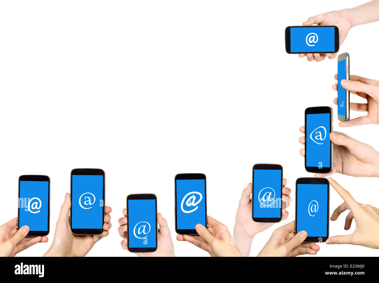 Hands holding cell phones hi-res stock photography and images - Alamy
