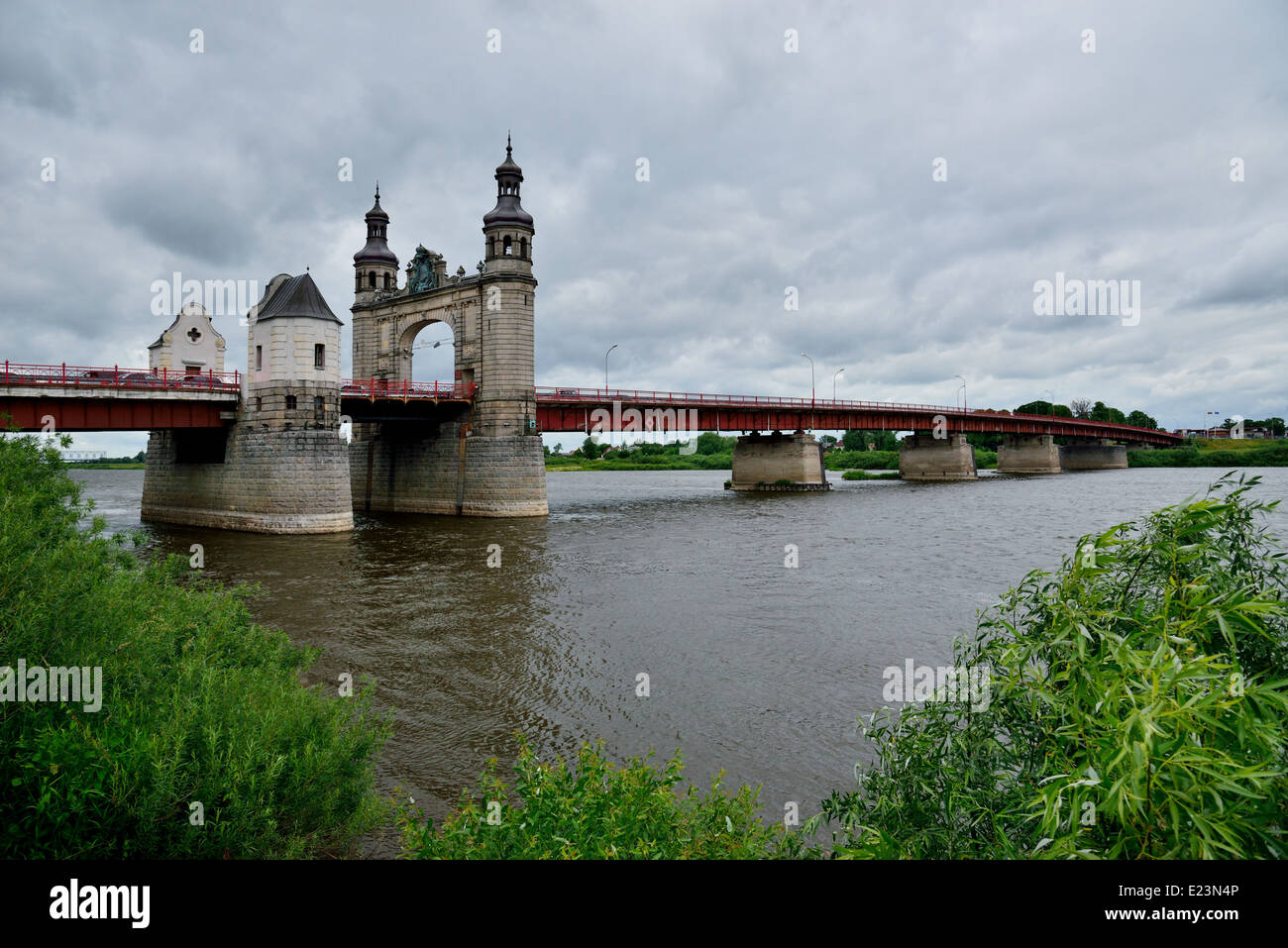 The bridge of Queen Louise. Sovetsk Stock Photo