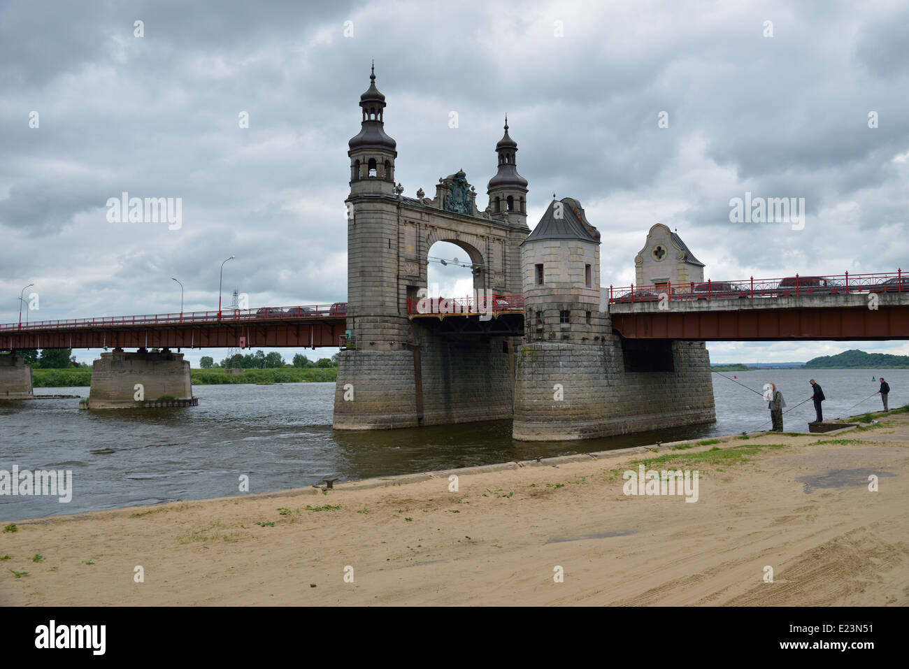 The bridge of Queen Louise. Sovetsk Stock Photo
