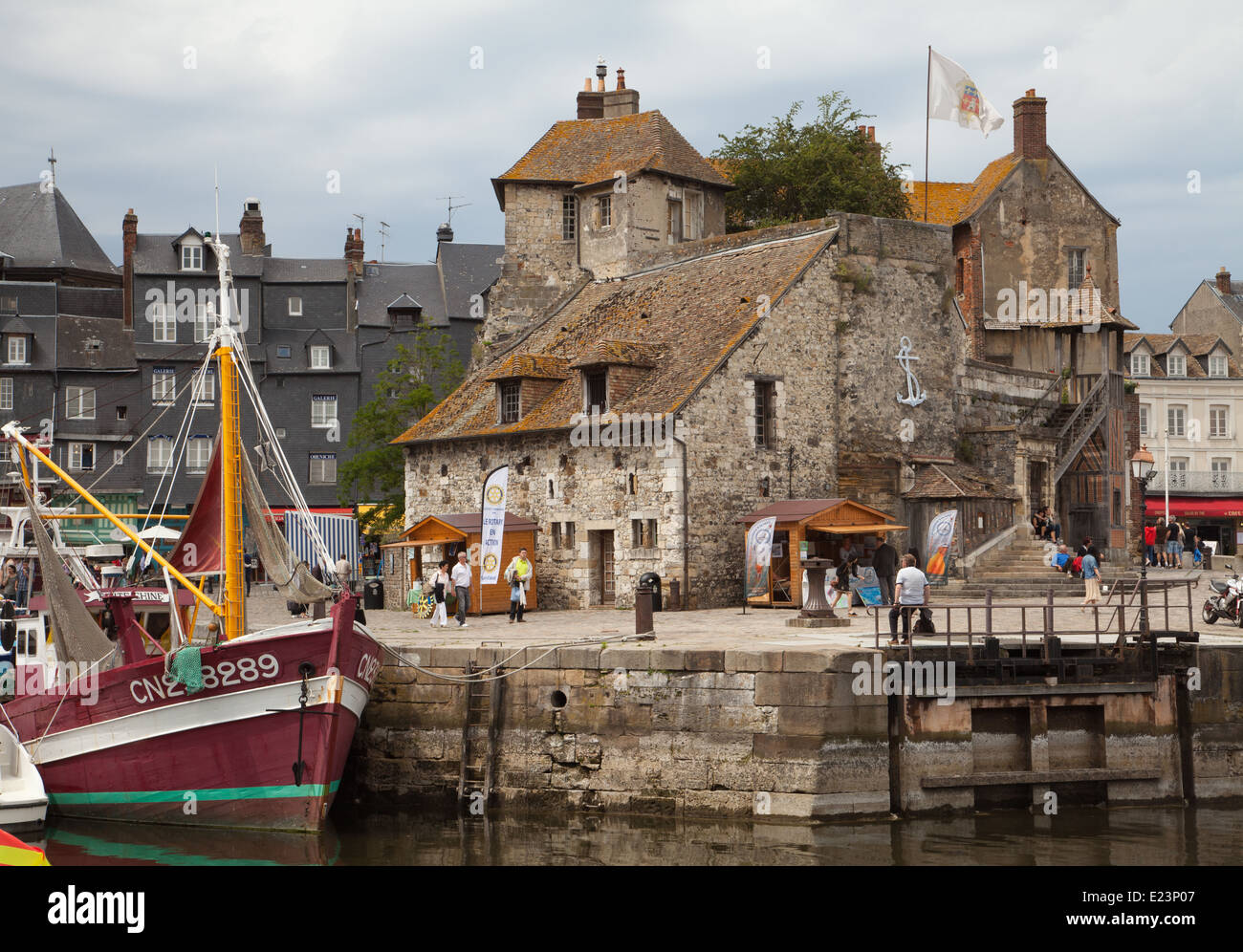 The old pier at Honfleur, France Stock Photo Alamy