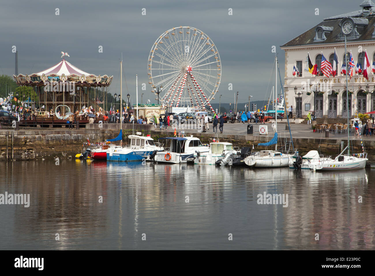 The Honfleur Carousel, Honfleur, France Stock Photo Alamy