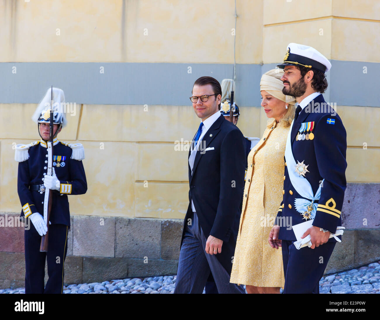 Prince Daniel of Sweden, Eva O'Neill, Prince Carl Philip of Sweden Stock Photo