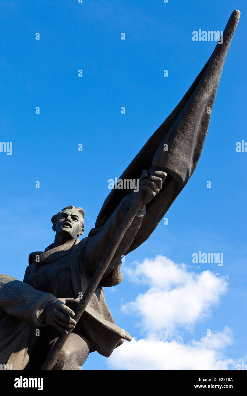 A monument commemorating the events which took place in Riga on 13th January 1905 - also known as Bloody Sunday. Stock Photo