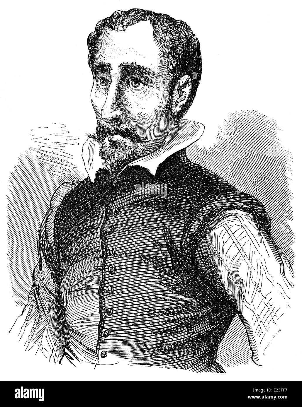 Bernard Palissy, 1510 - 1590, a French Huguenot potter, hydraulics engineer, Stock Photo
