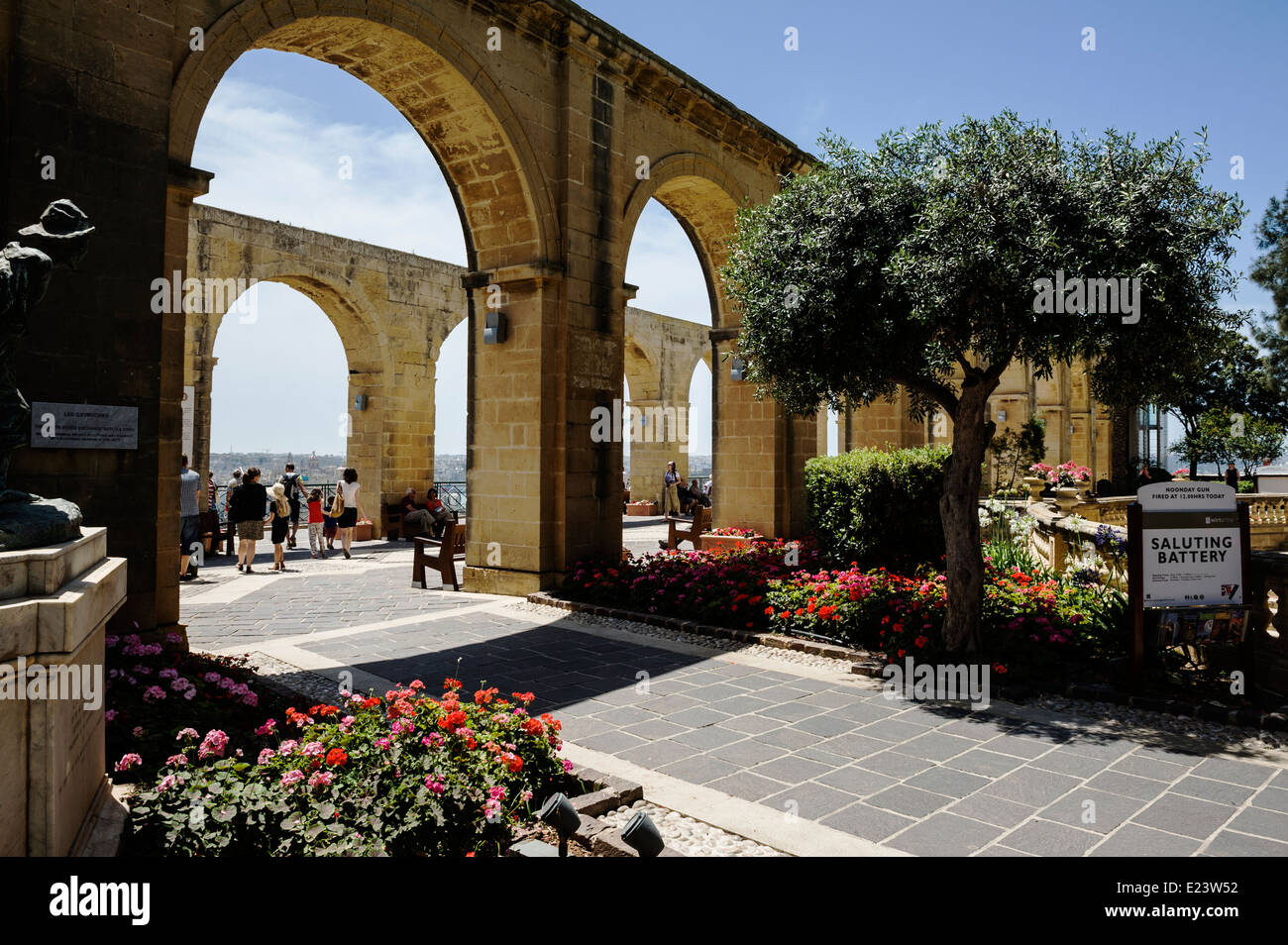 Upper Barracca Gardens, Valletta, Malta. Stock Photo