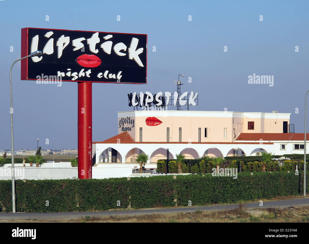 Nicosia, Northern Cyprus. 25th May, 2014. Entrance of the night club
