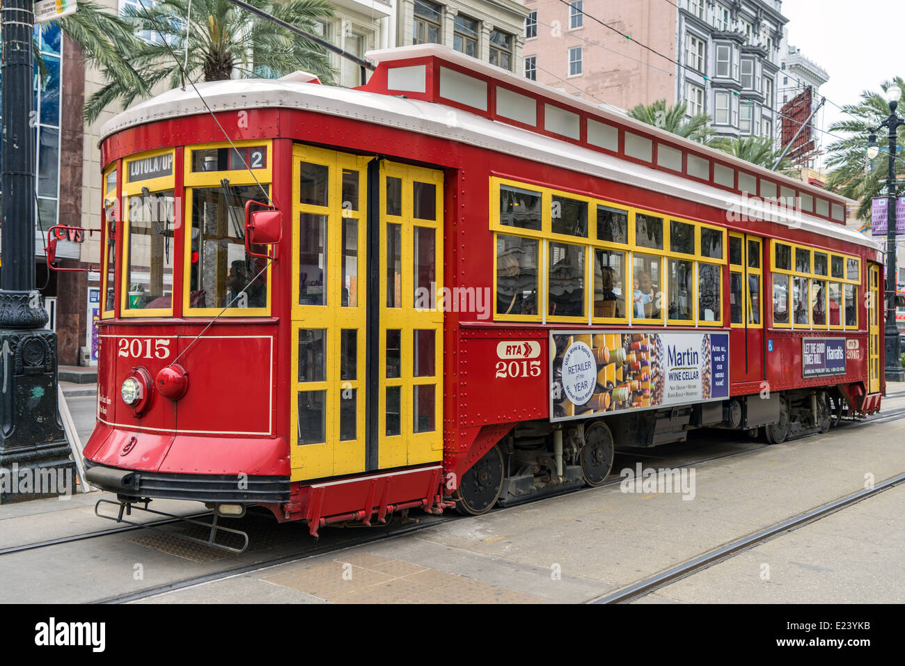 Streetcar in New Orleans Stock Photo