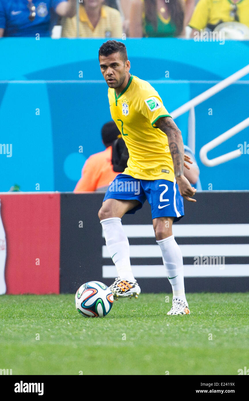 Daniel Alves Bra June 12 2014 Football Soccer Fifa World Cup Brazil 2014 Group A Match