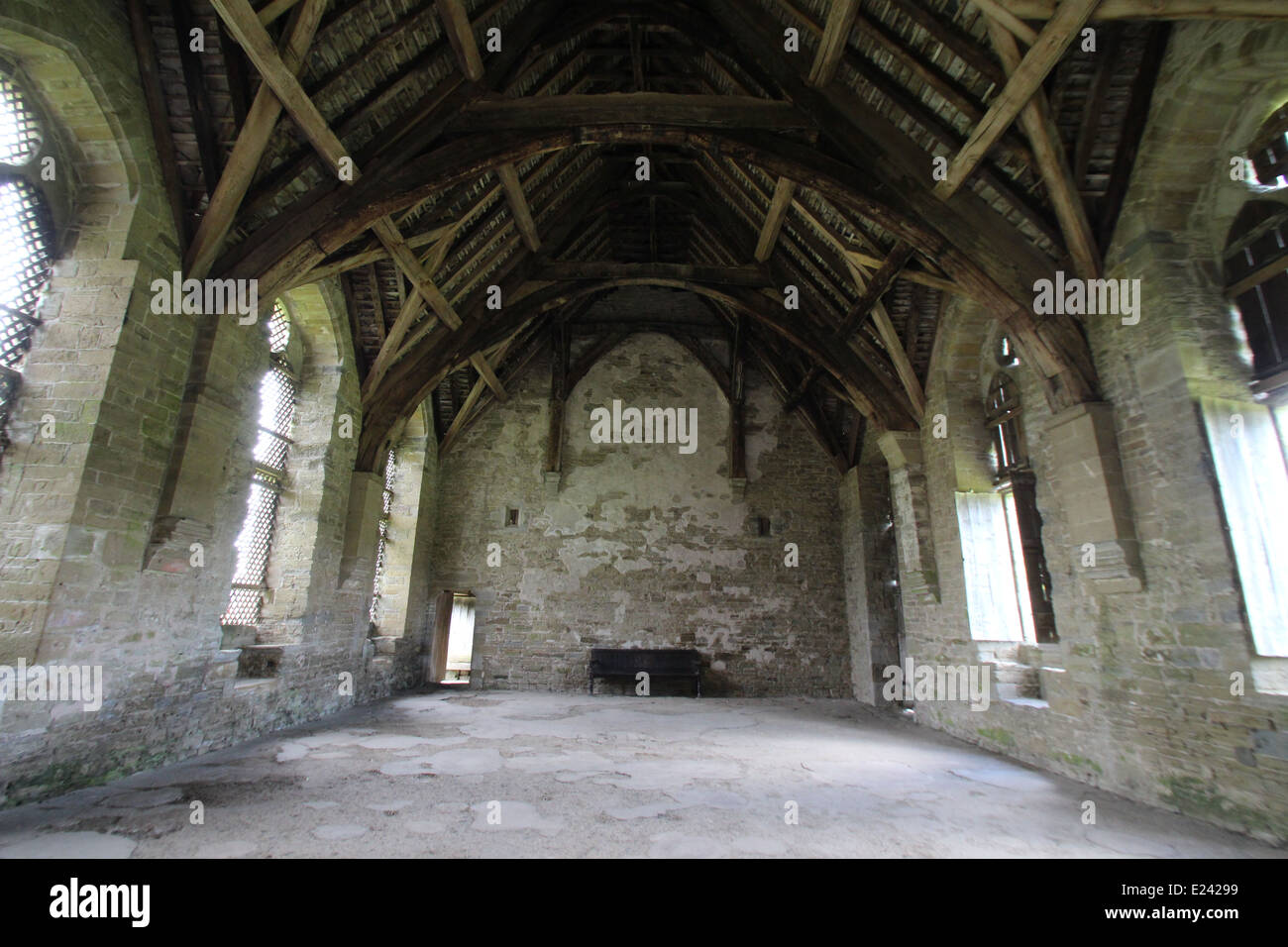 Stokesay Castle Stock Photo