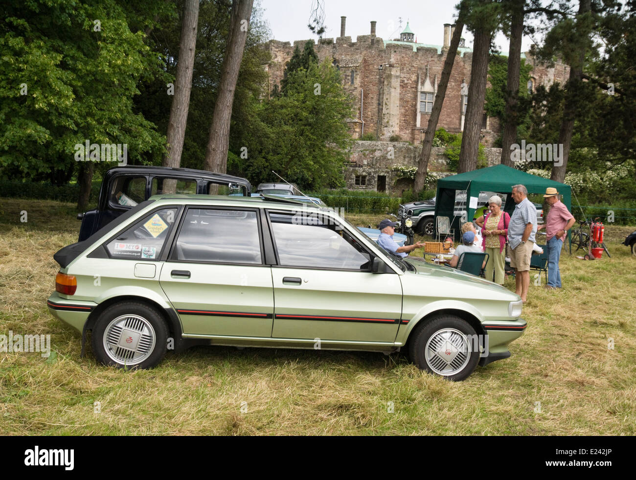 The 2014 Classic car show on the Meadow at Berkeley Castle Berkeley